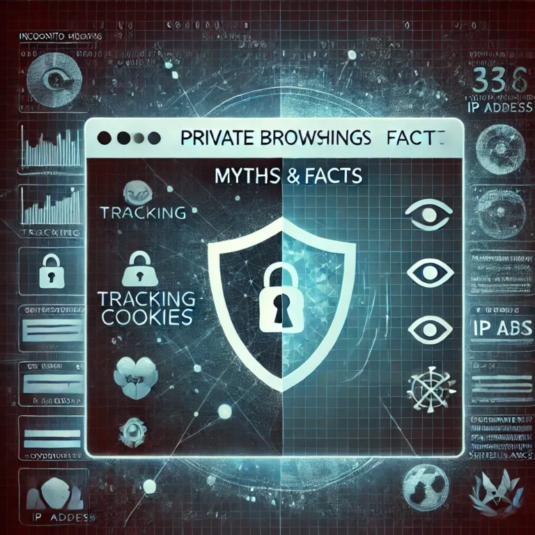 DALL·E 2024-10-15 15.24.08 - A visual representation of private browsing myths and facts for privacy-conscious and cybersecurity experts